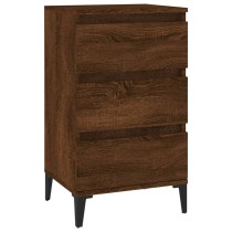 Bedside Cabinet High Gloss White 40x35x70 cm Engineered Wood