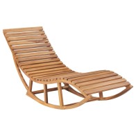 Rocking Sunlounger Solid...