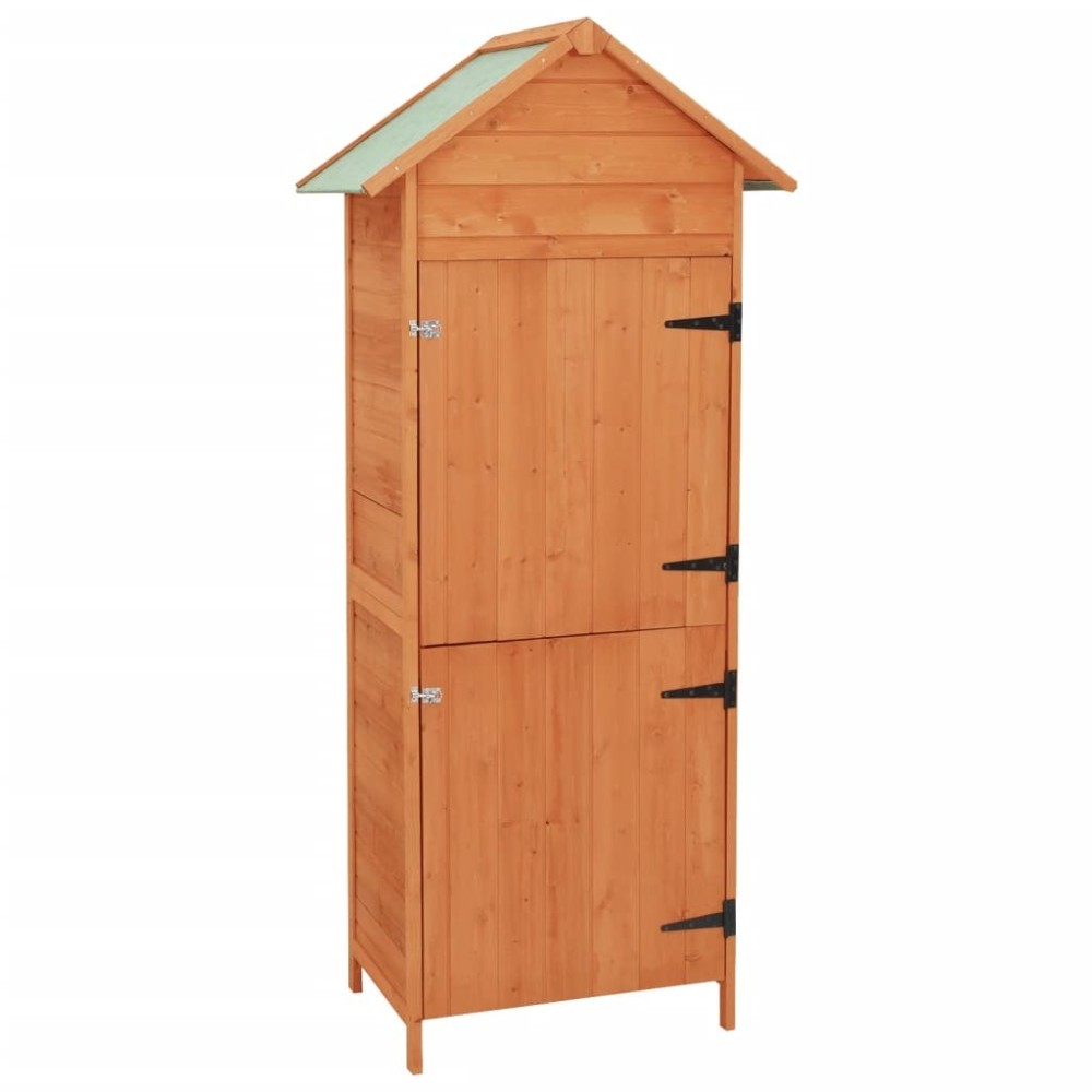 Garden Storage Cabinet Brown 42.5x64x190 cm