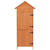 Garden Storage Cabinet Brown 42.5x64x190 cm
