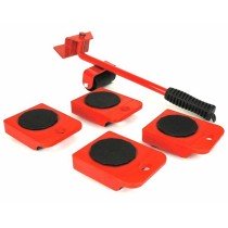 HI Furniture Transport Wheel Set Red and Black