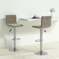 Bar Stools 2 pcs Light Grey...