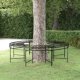 Round Tree Bench  160 cm Black Steel