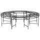 Round Tree Bench  160 cm Black Steel