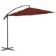 Cantilever Umbrella with Steel Pole 300 cm Anthracite