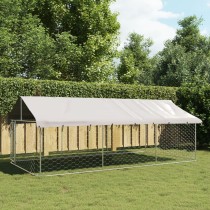 Outdoor Dog Kennel with Roof 100x100x150 cm