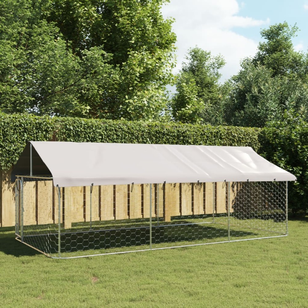 Outdoor Dog Kennel with Roof 100x100x150 cm