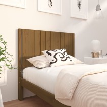 Bed Headboard 80.5x4x100 cm Solid Wood Pine