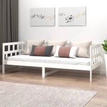Day Bed Grey Solid Wood Pine 80x200 cm