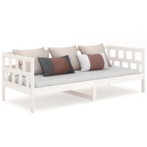 Day Bed Grey Solid Wood Pine 80x200 cm