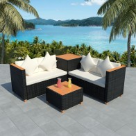 4 Piece Garden Lounge Set...