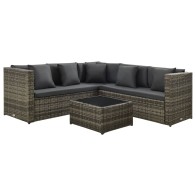 4 Piece Garden Lounge Set...