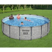 Bestway Power Steel Round Swimming Pool 488x122 cm