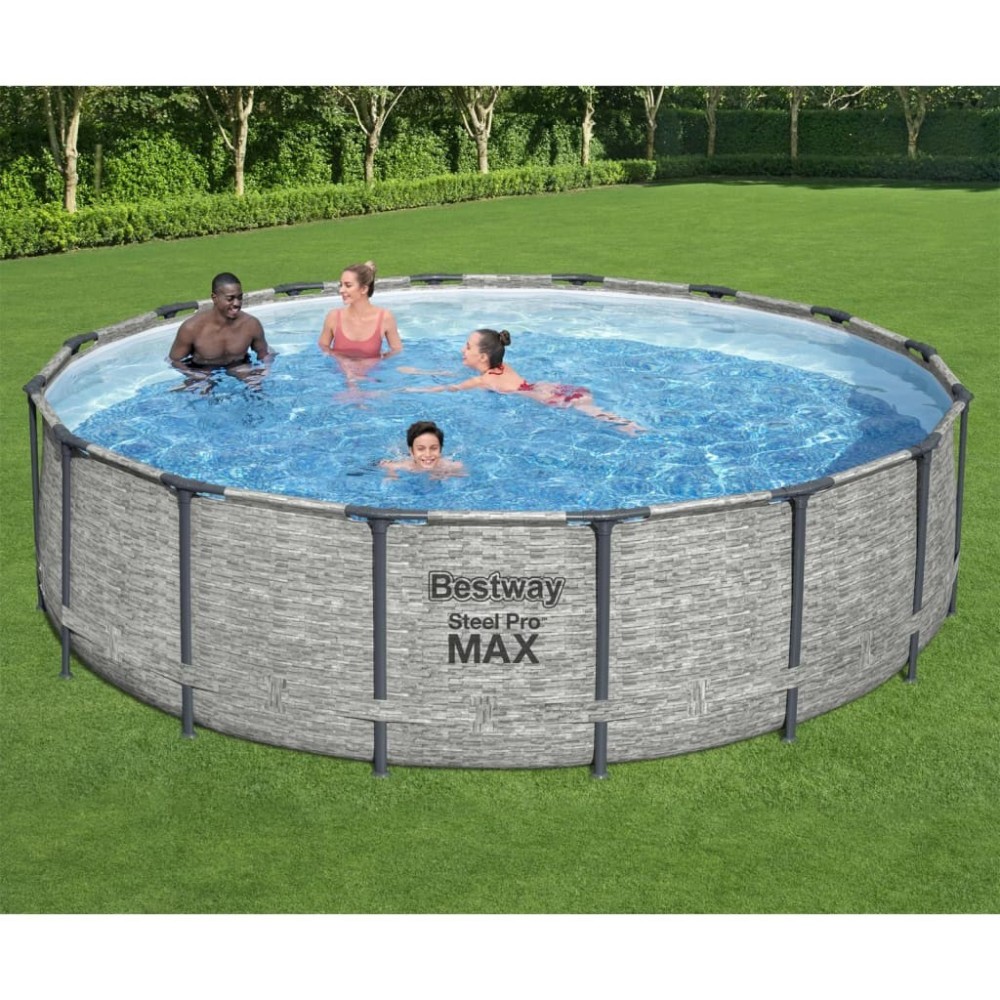 Bestway Power Steel Round Swimming Pool 488x122 cm