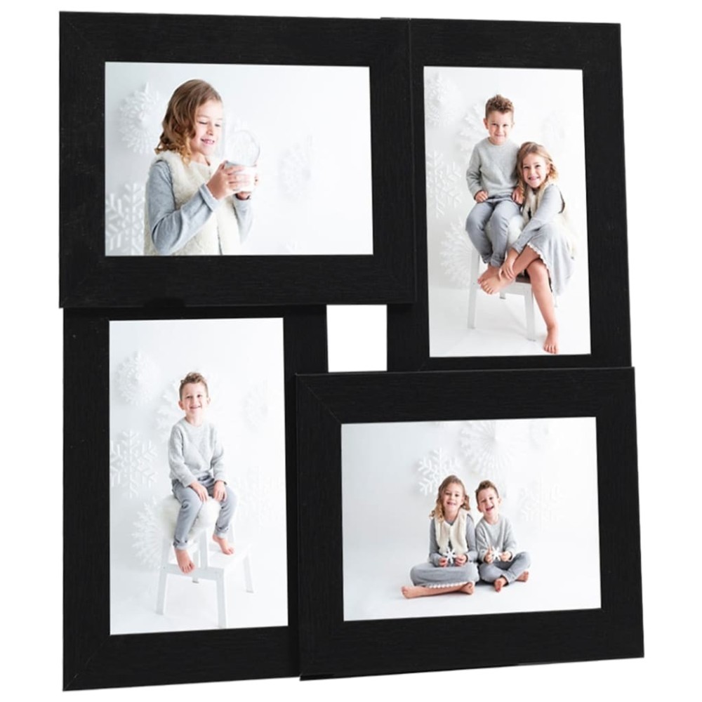 Collage Photo Frame for 4x(13x18 cm) Picture White MDF