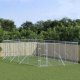 Outdoor Dog Kennel Silver 8x8x2 m Galvanised Steel