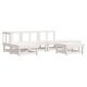 6-tlg. Garten-Lounge-Set Grau Massivholz Kiefer