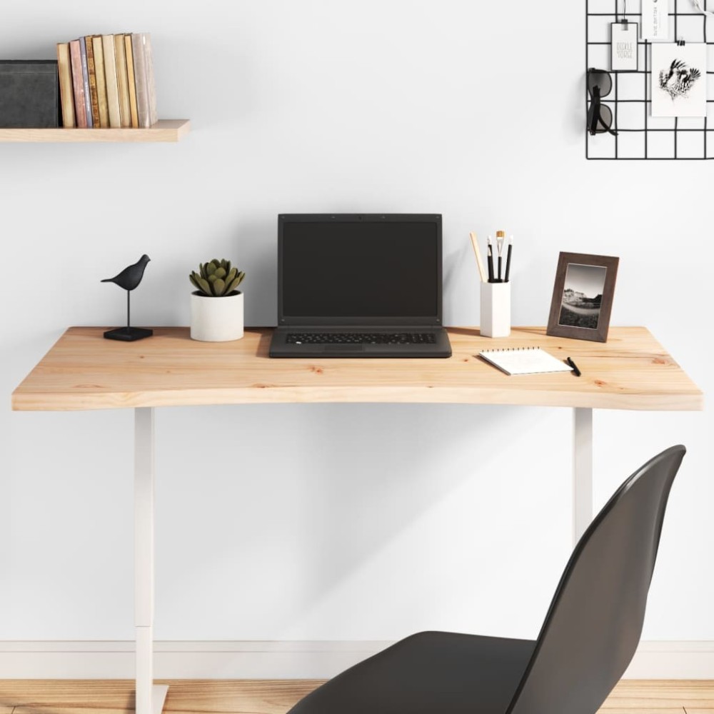 Desk Top White 80x40x2.5 cm Solid Wood Pine