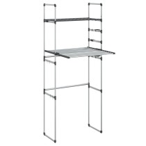 Washing Machine Shelf 77x52x192 cm Aluminium