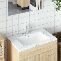 Bathroom Sink White 52x38.5x19.5 cm Rectangular Ceramic