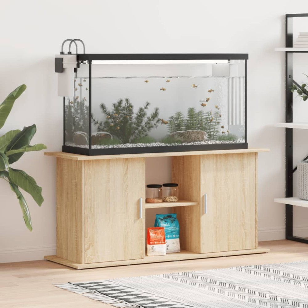 Aquarium Stand Brown Oak 101x41x58 cm Engineered Wood