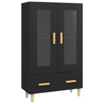 Highboard Black 70x31x115 cm Engineered Wood