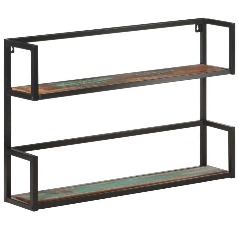 Wall Shelf 60x20x60 cm Rough Mango Wood