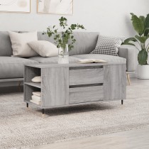 Coffee Table Smoked Oak 102x44.5x50 cm Engineered Wood