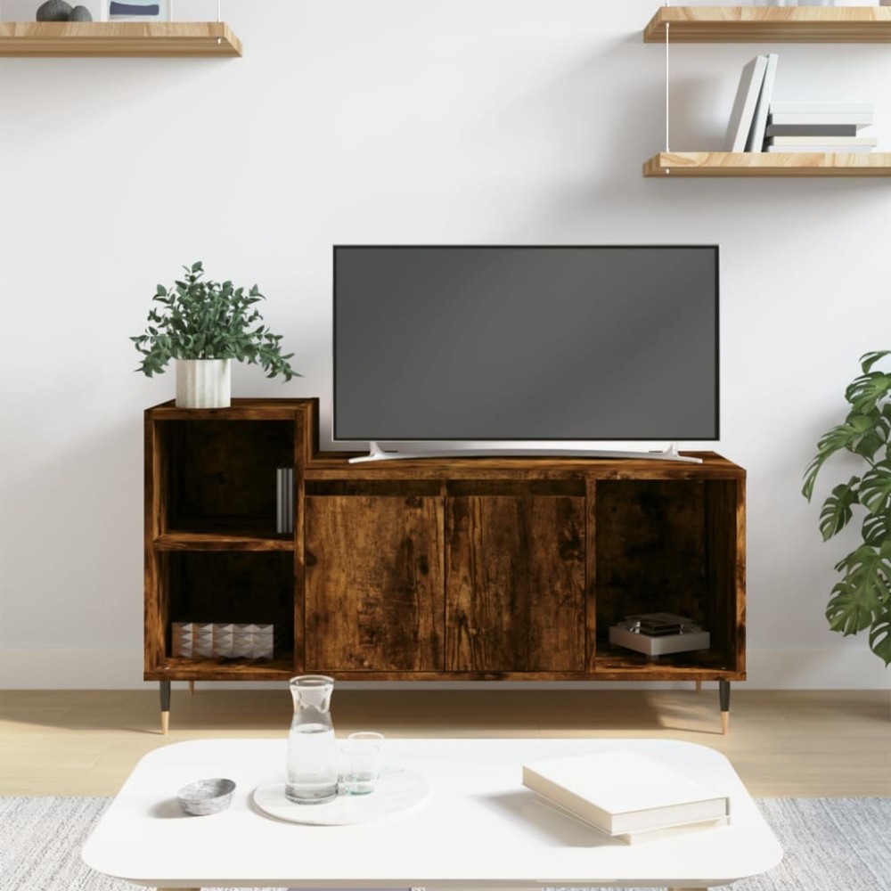 TV Cabinet Black 100x35x55 cm Engineered Wood