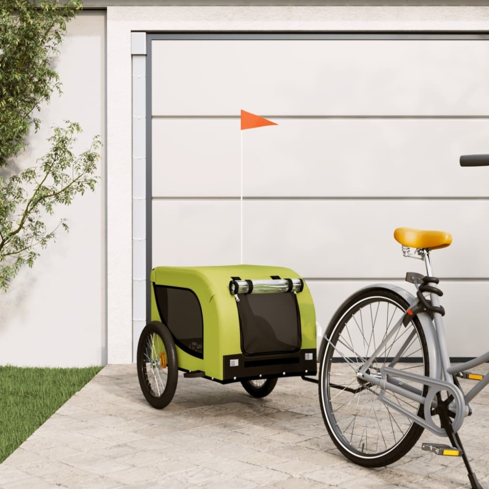 Pet Bike Trailer Blue and Black Oxford Fabric and Iron