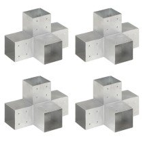 Post Connector L Shape Galvanised Metal 71x71 mm