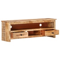 TV Cabinet 120x30x40 cm Rough Mango Wood