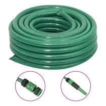Gartenschlauch mit Armaturen-Set Grün 0,9" 10 m PVC