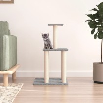 Cat Tree with Sisal Scratching Posts Dark Grey 85.5 cm