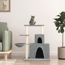 Cat Tree with Sisal Scratching Posts Dark Grey 83 cm