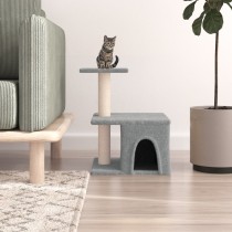 Cat Tree with Sisal Scratching Posts Dark Grey 48 cm