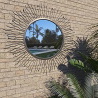 Garden Wall Mirror Sunburst...