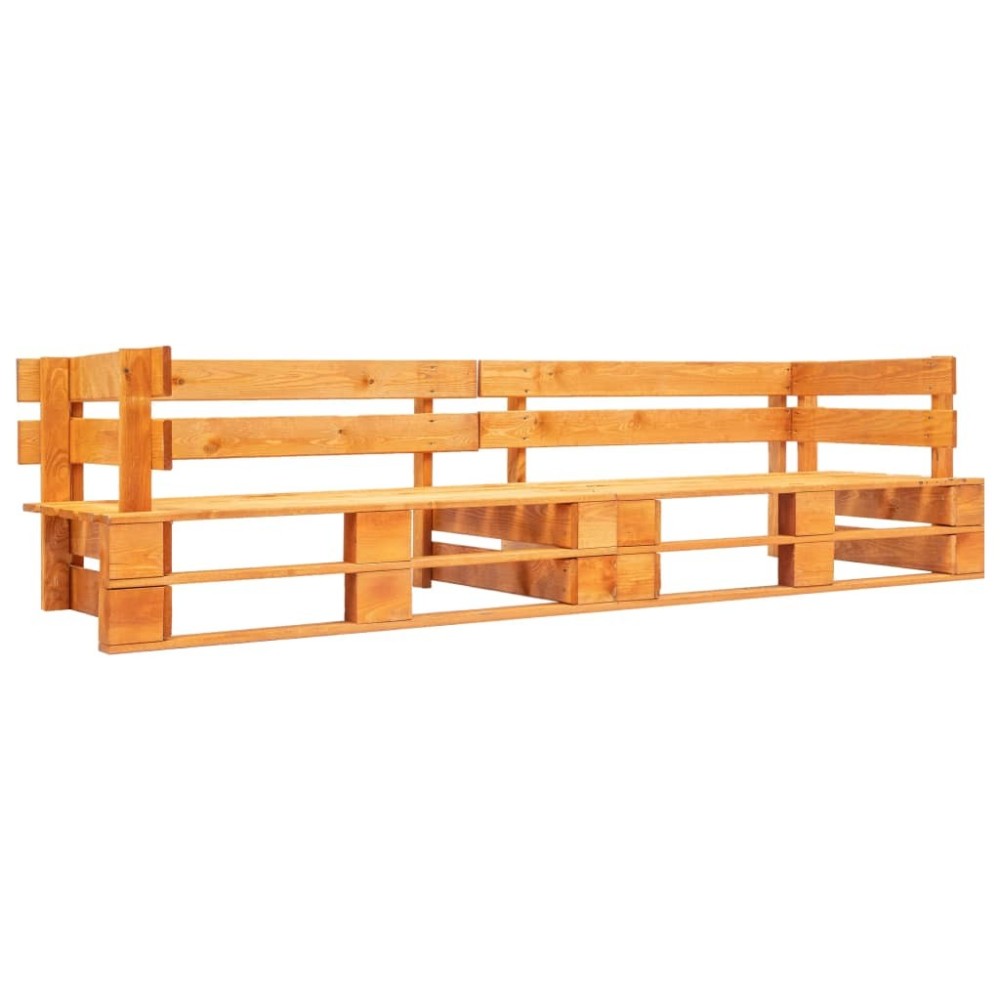 Garden 2-Seater Sofa Pallets Wood