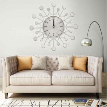 Wall Clock Silver 40 cm Metal