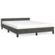 Bed Frame with Headboard Light Grey 90x190cm 3FT Single Velvet
