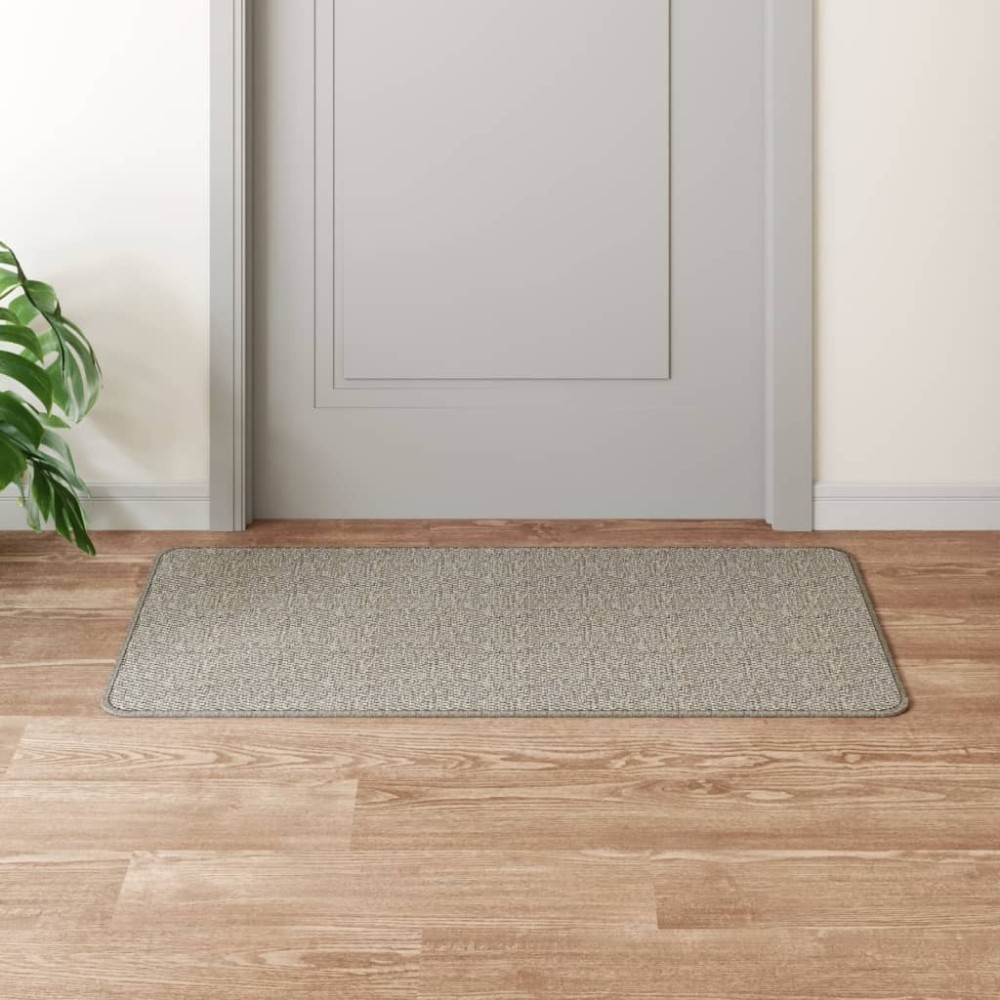 Carpet Runner Sisal Look Silver 80x400 cm