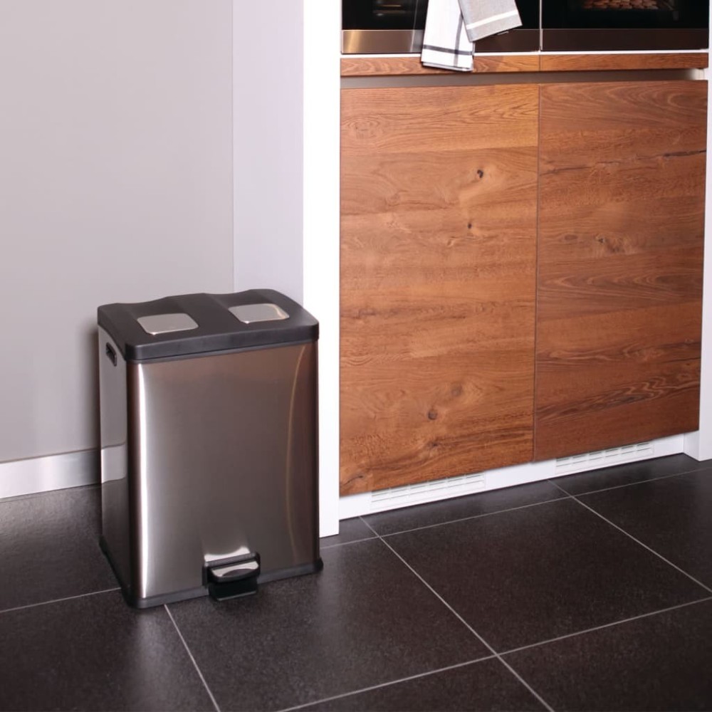 EKO Tretmülleimer Rejoice 30 L Mattsilber