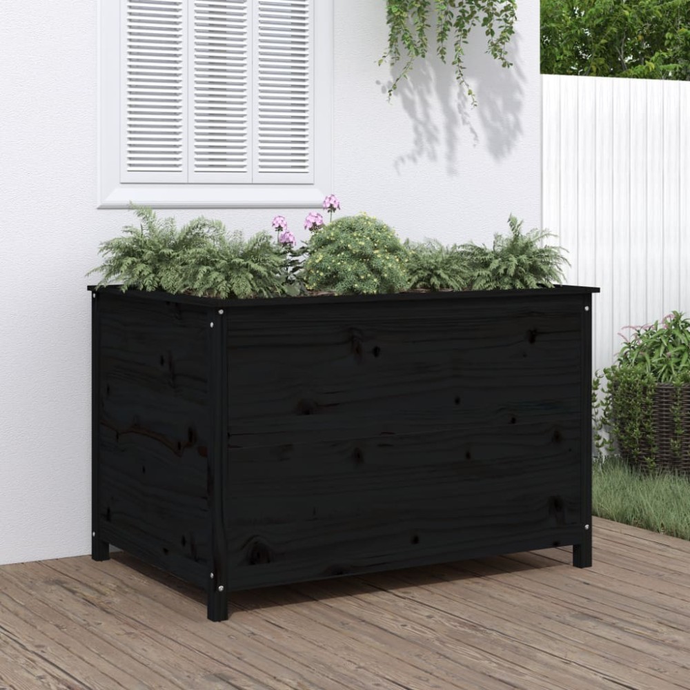 Garden Planter 82.5x82.5x39 cm Solid Wood Pine