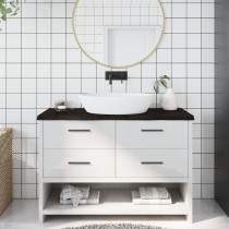 Bathroom Countertop 200x40x(2-6) cm Untreated Solid Wood