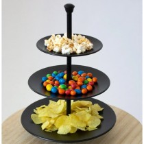 Excellent Houseware 3-tier Serving Stand 36.5 cm Stainless Steel