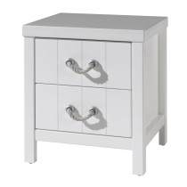 Vipack Nightstand Lewis 2-drawer Wood White