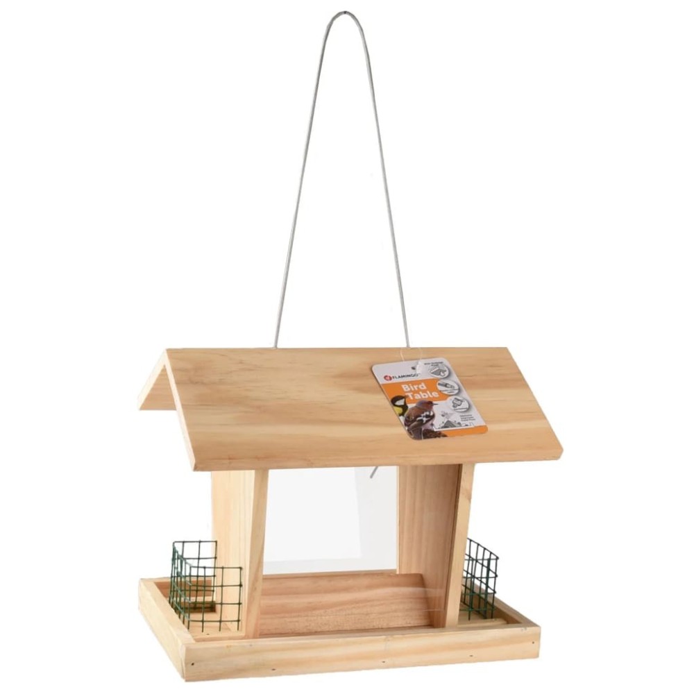 FLAMINGO Hanging Bird Feeder Silo Mado Green