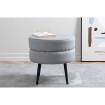 Venture Home Pouffe Pot 40x40x40 cm Teddy Beige and Black