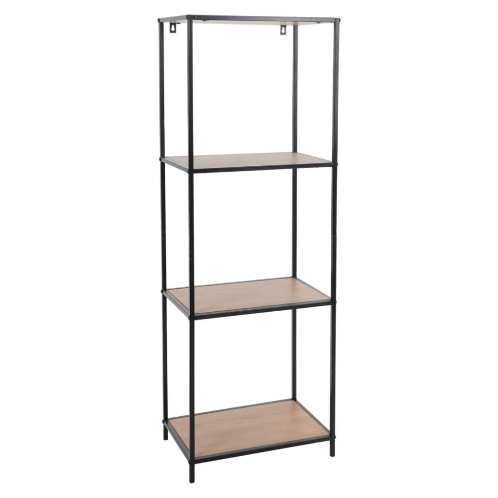 H&S Collection 4-tier Wall Rack 78x30x170 cm Black