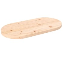 Table Top 100x50x2.5 cm Solid Wood Pine Oval